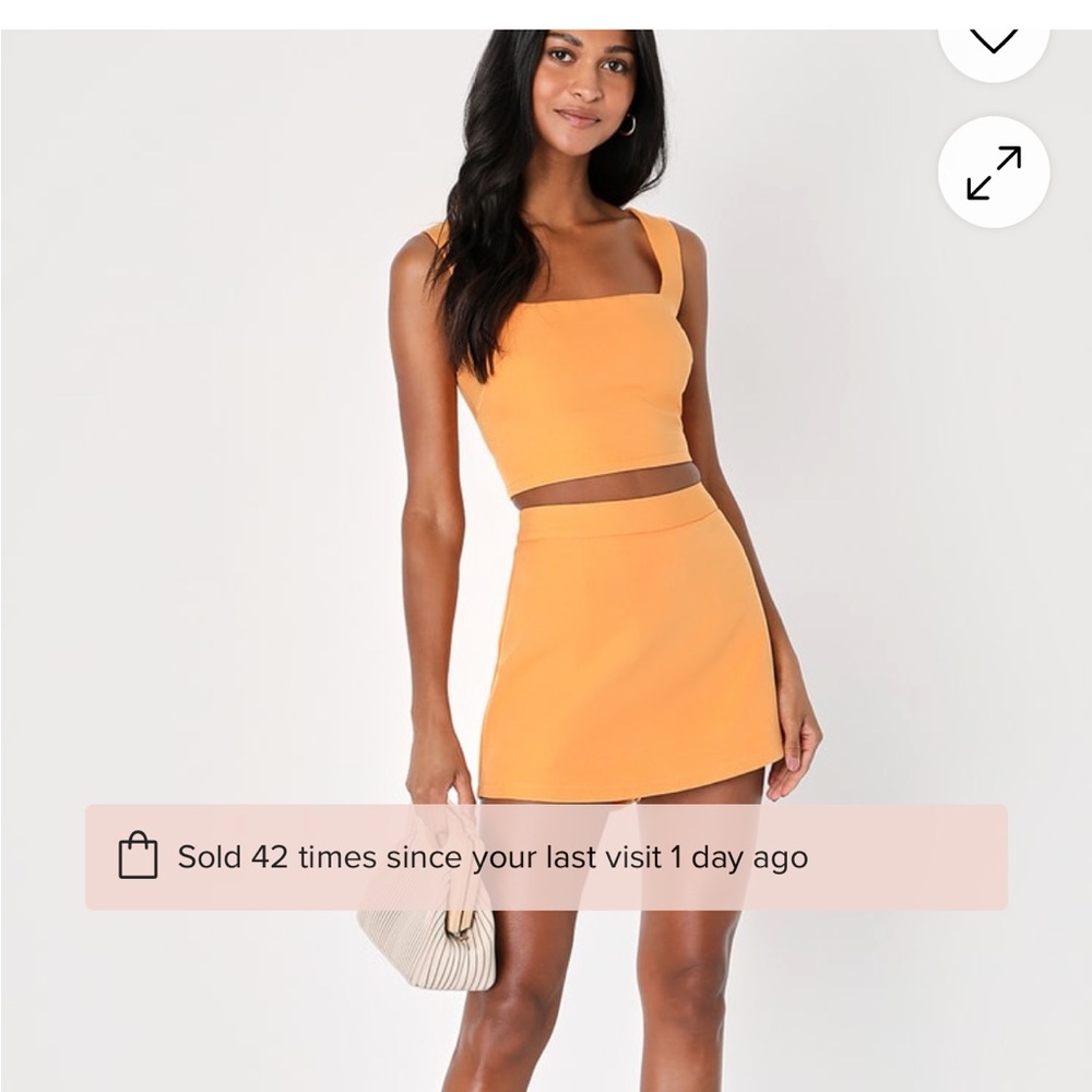 Lulu’s Orange Two-Piece Set